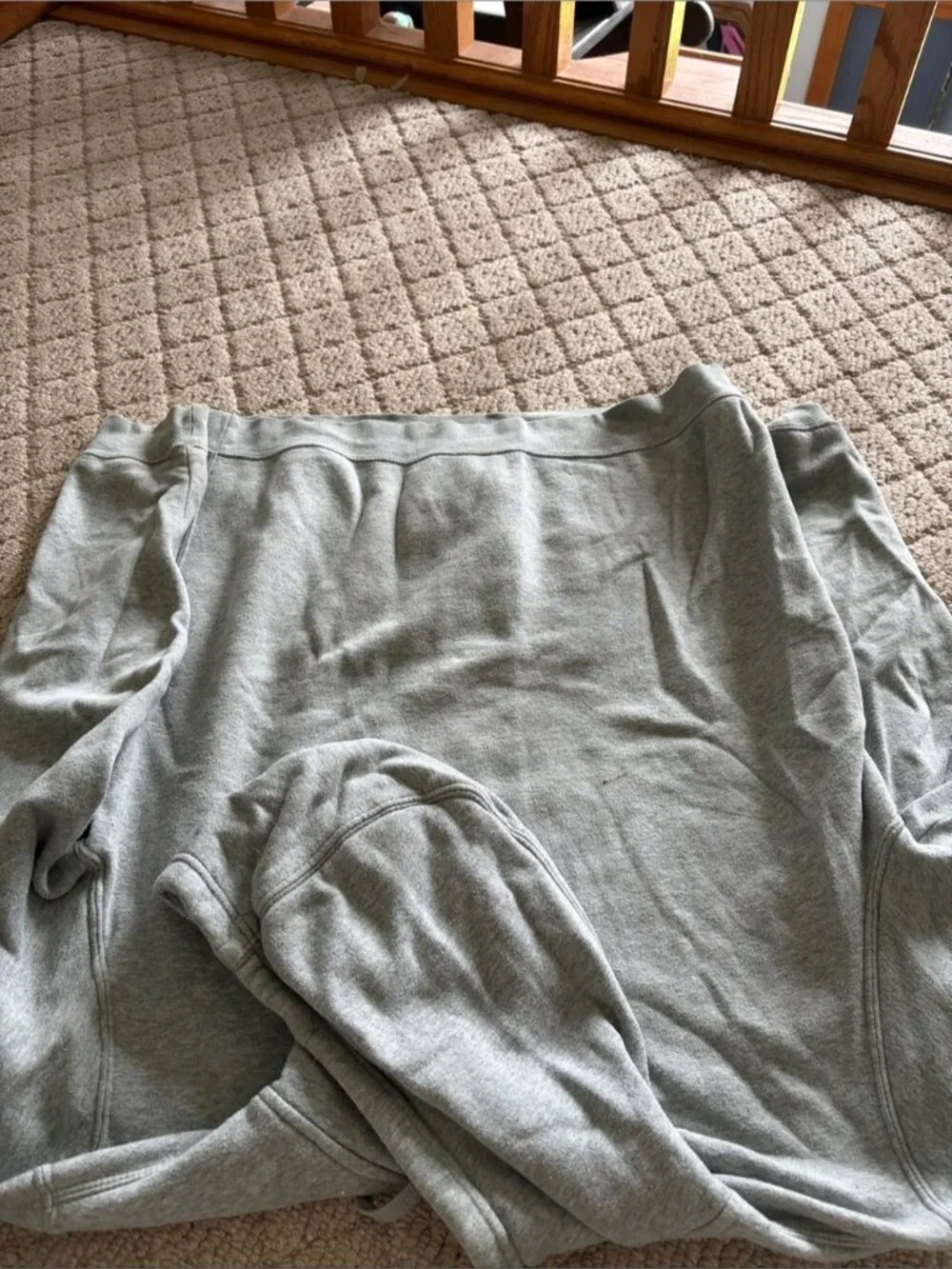Nike Gray Crewneck Sweatshirt with Logo